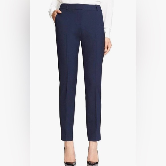 ♥️ KATE SPADE | Navy Margaux Ankle Trousers - sz 6 - Picture 3 of 12